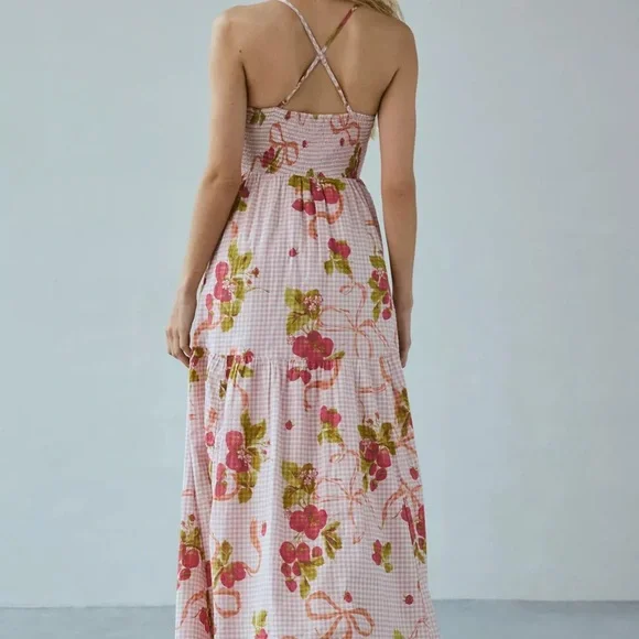 Urban Outfitters Pink and Green Floral Dress - Picture 8 of 8